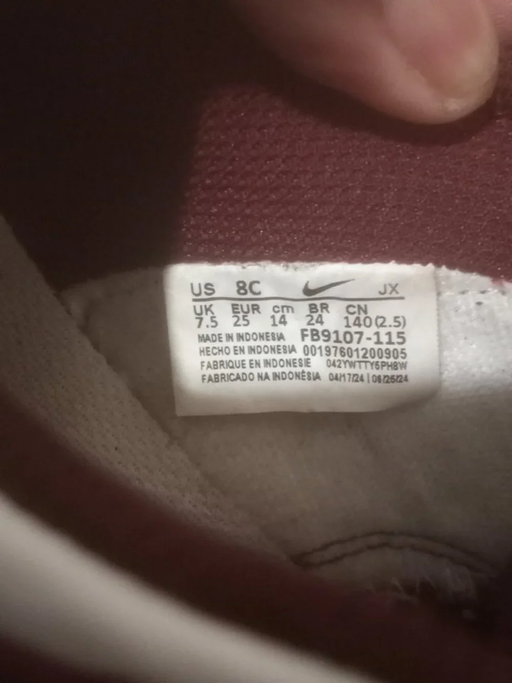 Nike Dunk Low White Redwood TD Toddler FB9107-115 8C Retro Authentic Sneakers - Picture 2 of 13